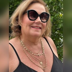 Gold Layered Necklace Set